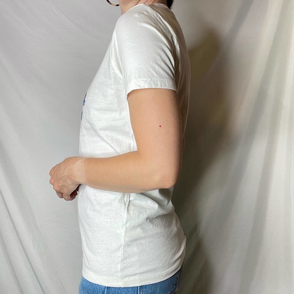 J Crew winter dogs Collector tee t-shirt ivory short sleeve dog graphic BL301 S - Picture 11 of 17